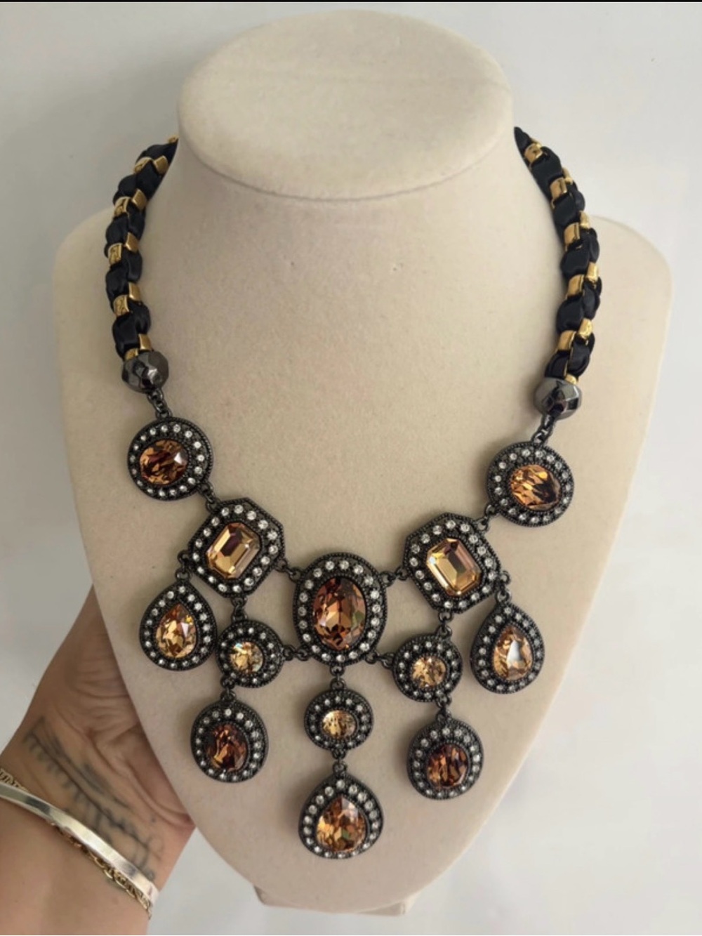 Carolee LUX Swarovski Elements Statement Necklace